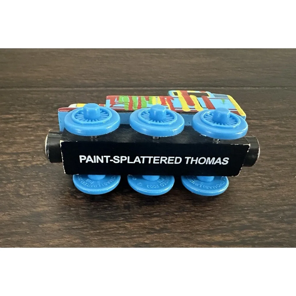 PAINT SPLATTERED Thomas and Friends Wooden‎ Railway Train